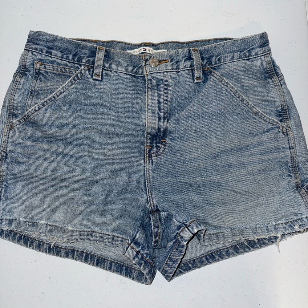 Tommy Hilfiger Faded Blue Denim Shorts